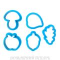 Набор мини вырубок для пряников Осень 3-4 см (3D)
