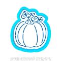 Тыква 10 вырубка с трафаретом 7*5,7 см (TR-2)