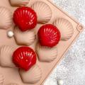 Форма для печенья силиконовая Ракушка 15 шт