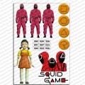 Игра в Кальмара Squid Game 1 вафельная картинка