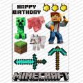 Майнкрафт Minecraft вафельная картинка