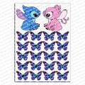 Стич Stitch 2 вафельная картинка
