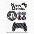 Playstation Плейстейшн приставка вафельная картинка
