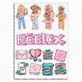 Роблокс Roblox для девочки вафельная картинка