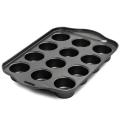 Форма тефлонова планшет мафін з ручками 12 шт