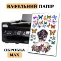 Вафельная картинка А4 с обработкой MAX