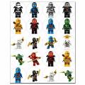 Капкейки-5 см Ниндзяго (Ninjago) 1 вафельная картинка
