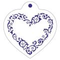 Сердце ажурное трафарет для пряников 10*11 см (TR-2)