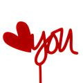 Топпер на торт Love you фото