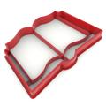 Вырубка для пряников Книга 4,2*7,5 см (3D)