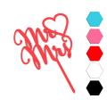 Mr&Mrs 1 топпер для торта 12*14 см (3D)