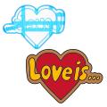 Вырубка для пряников Love is 8*11.4cм (3D)