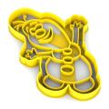 Вырубка для пряников Олаф 12*8 см (3D)