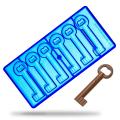 Форма поликарбонатная для шоколада Ключики  020 (Турция)