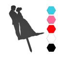 Топпер Молодожены топпер для торта 20 см (3D)