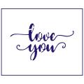 Трафарет Надпись love you 6,5*11 см (TR-2)