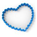 Сердце ажурное вырубка для пряников 8.5*10 см (3D)