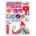 Социальные сети 1 вафельная картинка