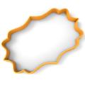Вырубка для пряников Рамка 8 10*6,5 см (3D)