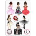 Fashion девушки 12 см вафельная картинка