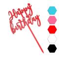 Happy Birthday-2 топпер для торта 10,7*12 см (3D)