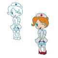 Трафарет Медсестра-1 11,5*5 см (TR-2)