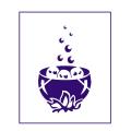 Трафарет Котел Ведьмы 11*6,6 см (TR-2)