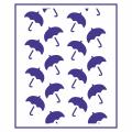 Трафарет Фон Зонтики 13*9,5 см (TR-2)