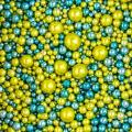 Микс Бирюза с золотом SD Pearls декор кондитерский фото