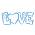 Трафарет love 3 5*12 см (TR-2)