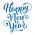 Happy New Year трафарет для пряника 9.5*8.8 см (TR-2)