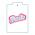Barbie надпись вырубка с трафаретом 5,6*10 см (TR-2)