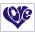 Трафарет Сердце love 9.5*12 см (TR-2)