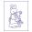 Трафарет Кролики 1 11*6.7 см (TR-2)